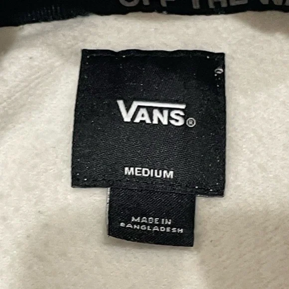 Vans Urban Outfitters Cream Hoodie with Sunflower Graphic Size Medium - Picture 5 of 5